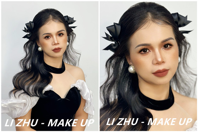 甜美韓式披發(fā)新娘，廣西化妝學校品牌推薦