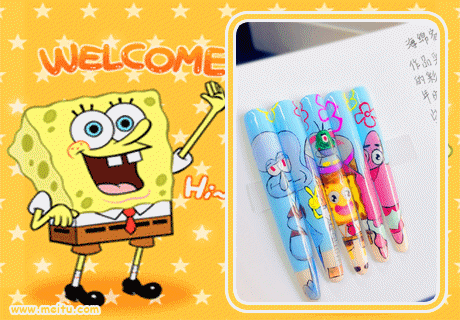 海綿寶寶美甲，南寧美甲造型職校學(xué)員作品