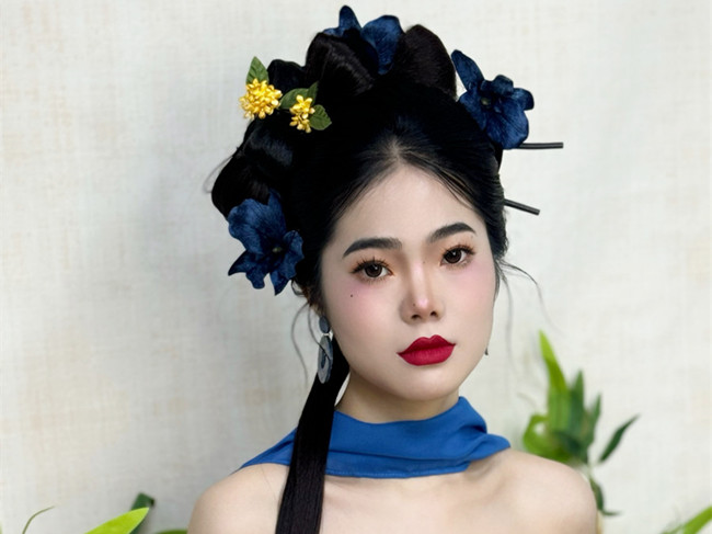 國(guó)風(fēng)新中式造型，廣西美妝寫(xiě)真學(xué)習(xí)