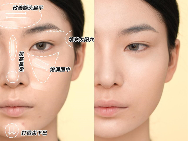 南寧美妝教學(xué)：光影化妝術(shù)教程，打造骨感臉