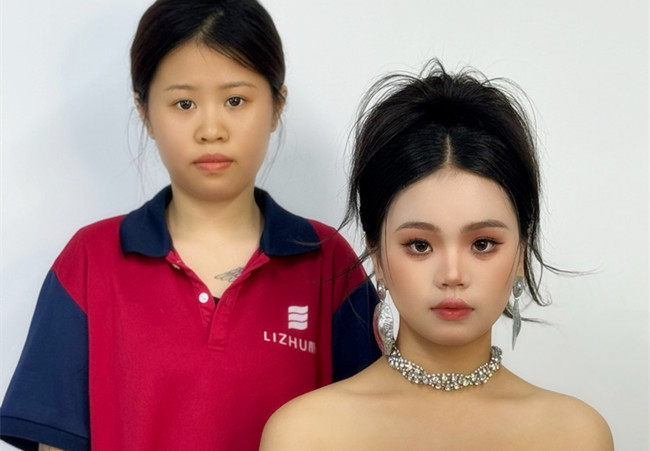 泰式禮服造型，廣西彩妝學(xué)校排行前十學(xué)員作品