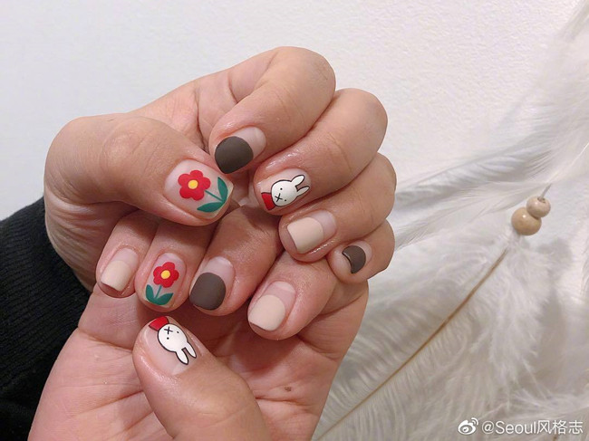 廣西美甲體驗(yàn)：卡通系列可愛(ài)美甲