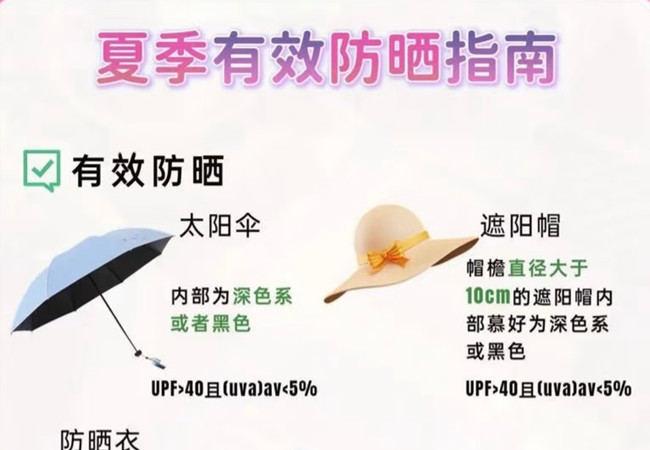 夏季如何有效防曬，美容護(hù)膚零基礎(chǔ)