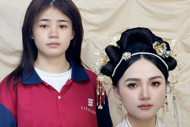 婚禮秀禾造型，南寧化妝訓(xùn)練