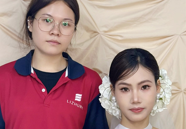 韓式新娘造型，南寧寫真彩妝實訓(xùn)作品