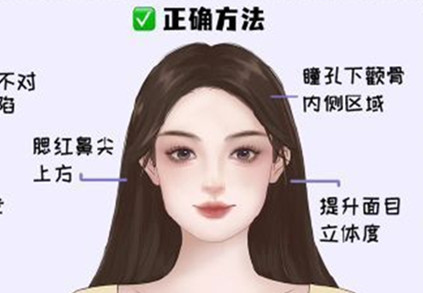 學化妝南寧市：方圓臉修容教程