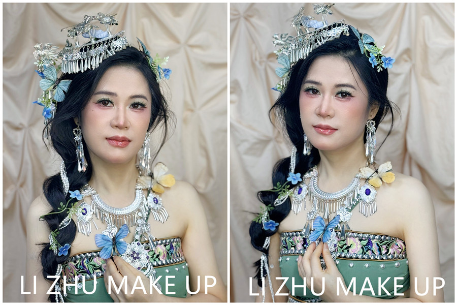 苗疆寫真造型，廣西高彩培訓(xùn)課堂作品