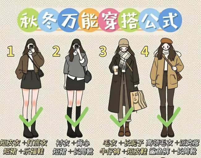 秋冬通用穿搭技巧，廣西化妝形象設(shè)計學(xué)校分享