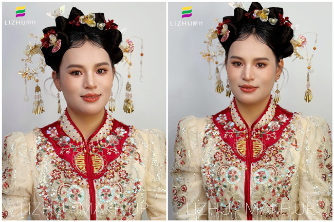 秀禾新娘，南寧影樓化妝寫真課堂作品